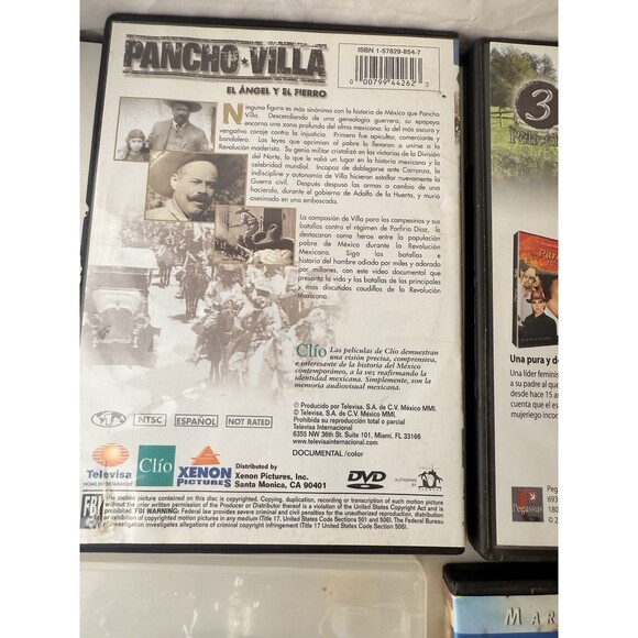 Peliculas Mexicanas - Vicente Fernandez /Pancho Villa Mas 4 La India María DVD - Picture 3 of 6
